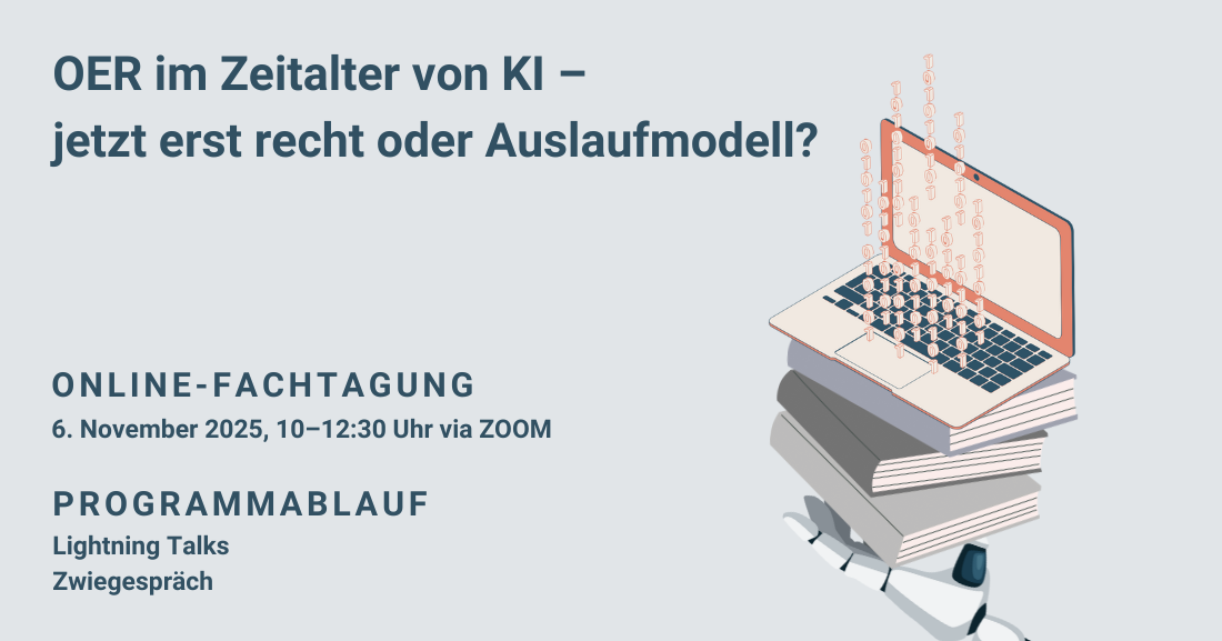 Online-Fachtagung OER im Zeitalter von KI am 6. November 2025